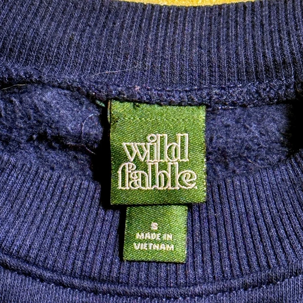 Wild Fable Tokyo Graphic Sweatshirt Navy Blue Crewneck Pullover Small-2226 - Picture 3 of 6